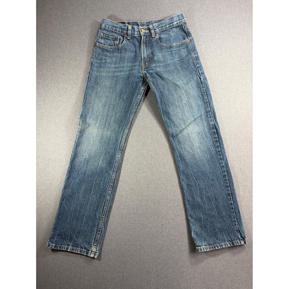 Levis 514 Slim Straight Jeans Medium Wash Blue Denim 28x28 Size 16 Regular
